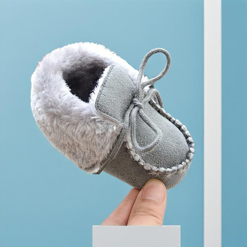 New Winter Baby Boots for Kids with Warm Soles, Infant Toddler Walking Shoes