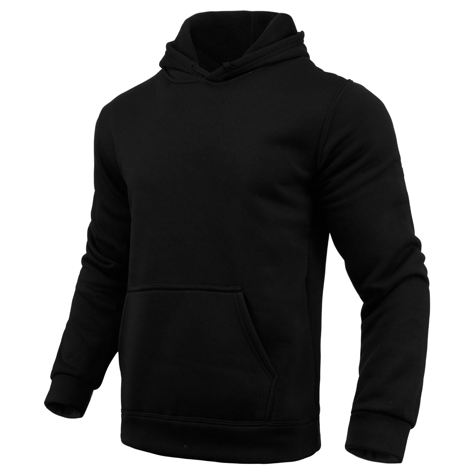 Men s Casual Loose Sweatshirt Solid Color Drawstring Large Pocket Hoodie Sports Sweatshirt M 1169₽