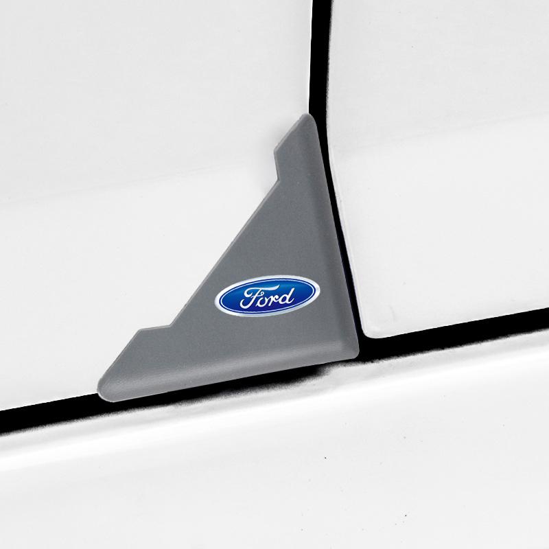 2PCS Silicone Car Door Corner Cover Bumper Collision Anti-scratch Protector For Ford Focus Fiesta EcoSport ESCORT Ranger Fusion