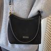 Autumn retro matte suede bag women's 2025 new trendy fashion shoulder bag large capacity commuter bucket bag