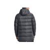 Under Armour Solid Mid-Length Hooded Down Jacket Men Outerwear Grey 1373663-012