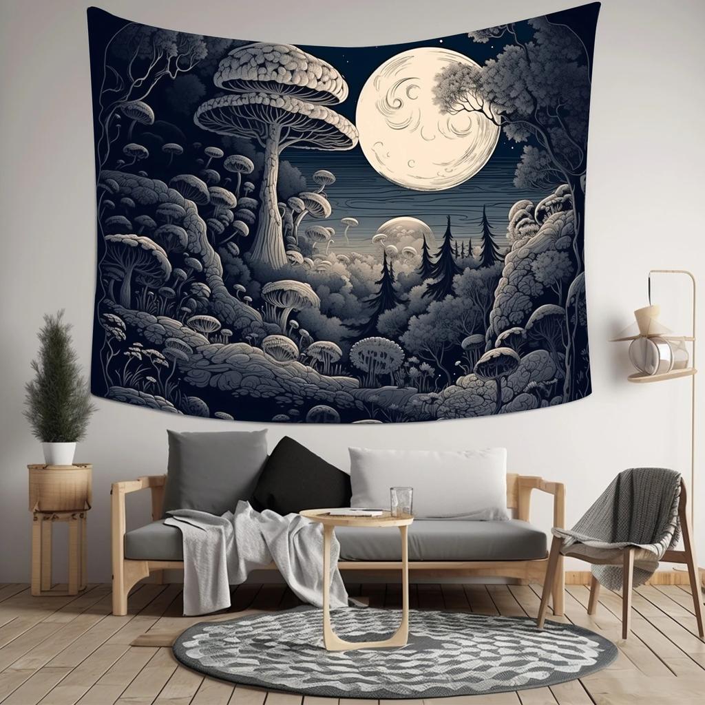 Fantasy Mushroom Decorative Tapestry Home Wall Living Room Office Decorative Tapestry