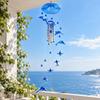 Metal Tubes Butterfly Wind Chime Star Garden Wind Chimes Window Ornaments  Christmas