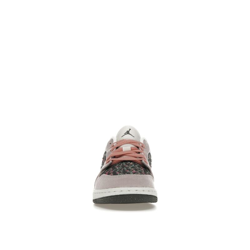 Air Jordan 1 Low SE GS Floral Canvas Platinum Violet Anthracite Red Stardust Sail FJ3445-001