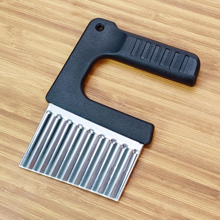 Stainless Steel Wavy Potato Cutter & Vegetable Slicer Kitchen Tool