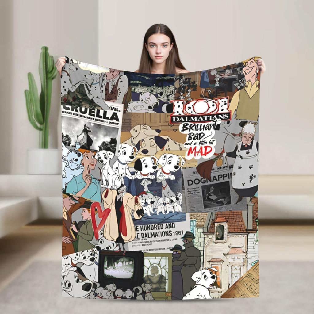 101 Dalmatians Pongo Perdita Coperta Rolly Cani Coperte Plaid in Pile Decorazione Divano Casa Trapunta Leggera Multifunzione