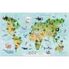 Desk Pad - HERMA - World Map - (L)550 X (H)350 Mm - Printed Double-sided - Softtouch