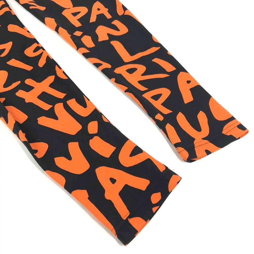 Louis Vuitton MonogramGraffiti Bottoms Pants All-over Pattern Pants Orange/Black