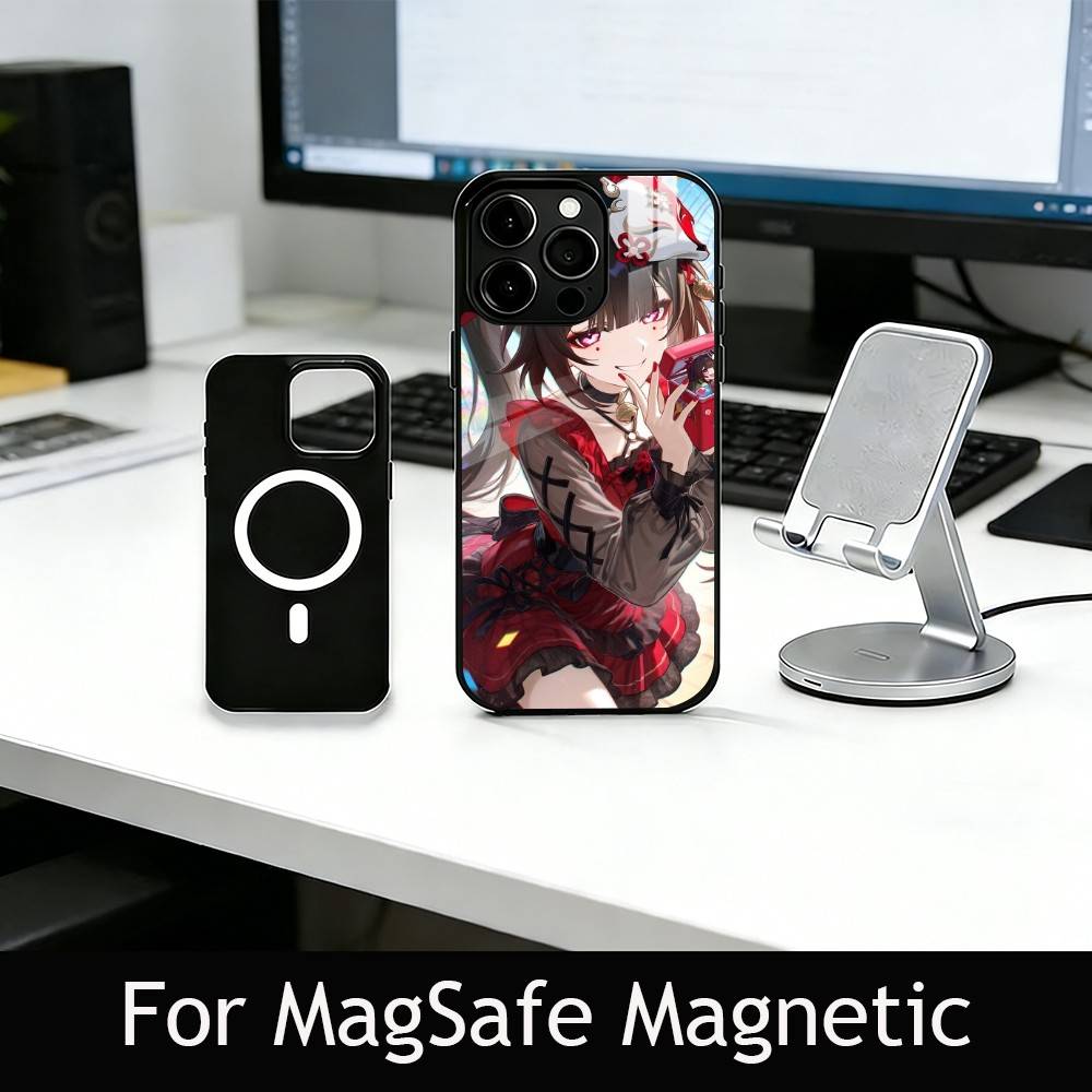 H-Honkai S-Star R-Rail Handyhülle Für iPhone17,16,15,14,13,12,11 Plus,Pro Magnetisch mit Magsafe Kabelloses Laden