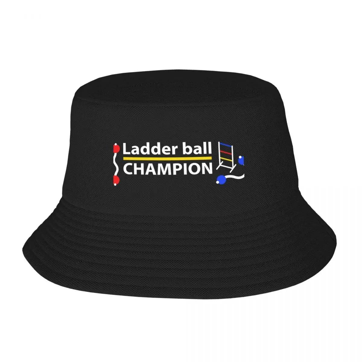 New Ladder Ball Champion White Text Bucket Hat Tea Hats Anime Derby Hat Unisexs Hats Womens