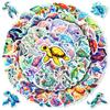 100 Divine Turtle Cartoon Turtle Stickers TEMU Blue Sea Divine Turtle Ocean Small Turtle Graffiti Stickers