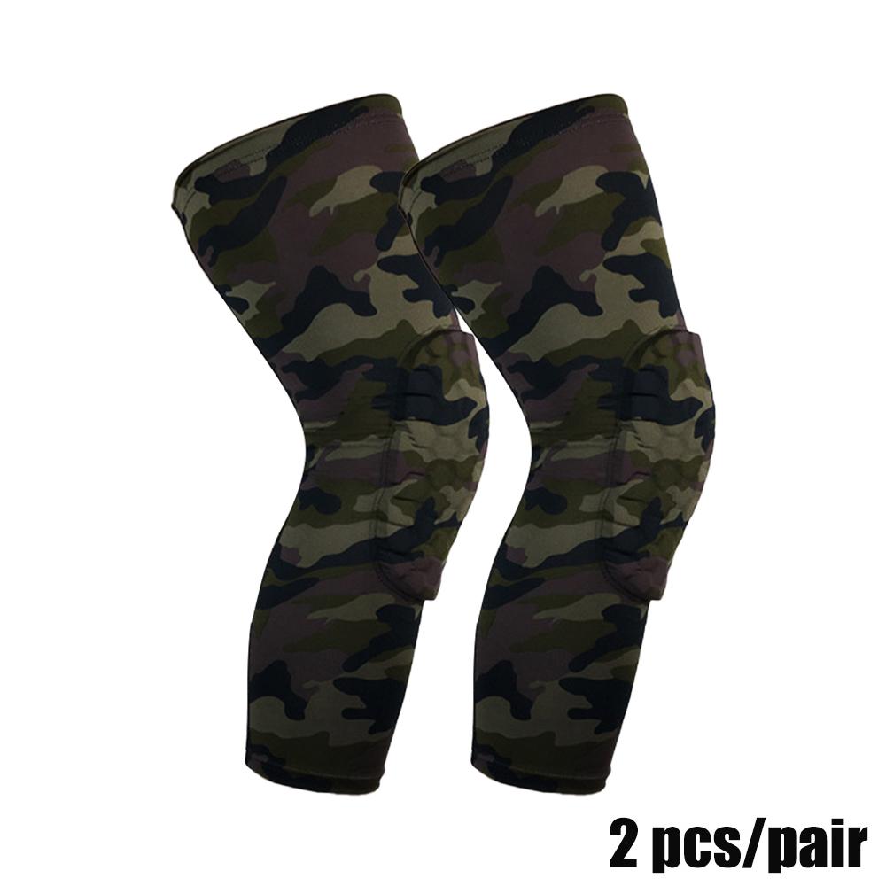1 Pair Basketball Knee Pads Athletic Protector Leg Compression Sleeve Honeycomb Brace Kneepad Fitness Gear Volleyball Gym Support