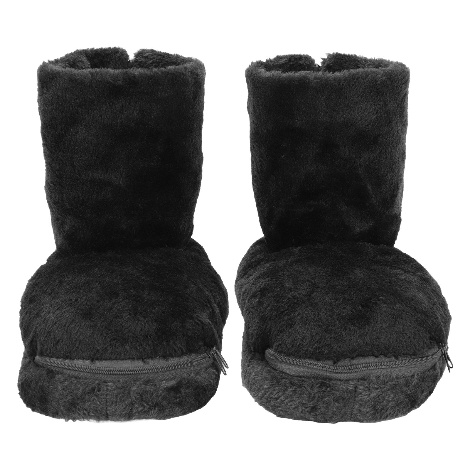 

Электрические подогреваемые ботинки избавляют от дискомфорта, сохраняют тепло, моющиеся, USB-обогреваемые ботинки для зимы, черные чёрный