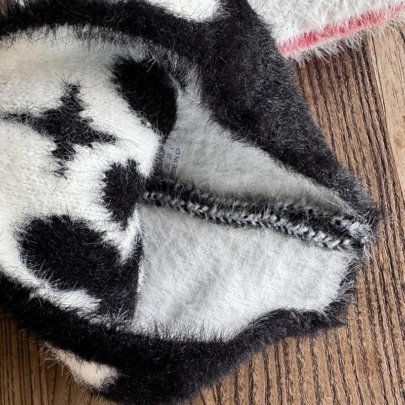 Y2K Letter Fluffy Plush Beanies For Men Women Auutmn Winter Knit Hip Hop Cap Male Soft Outdoor Warm Skullies Ski Hat Bonnet Girl