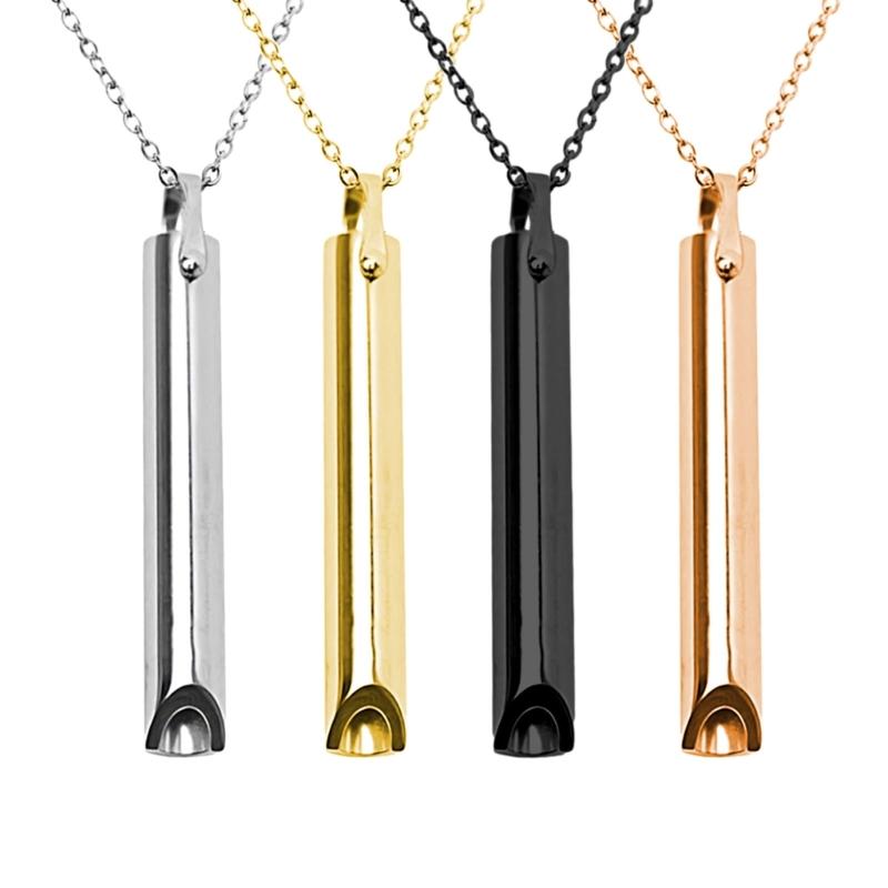 Mindful Breathing Necklace and Card Relaxing Breathing Necklace Accessory Meditation Essential Neckchain Meditation Gift