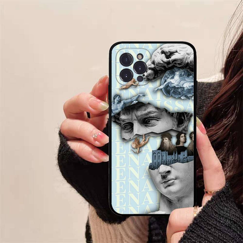 Rebellious Style Sculpture Of David Phone Case For IPhone 16 15 14 13 12 Mini 11 Pro XS Max X XR SE 6 7 8 Plus Soft