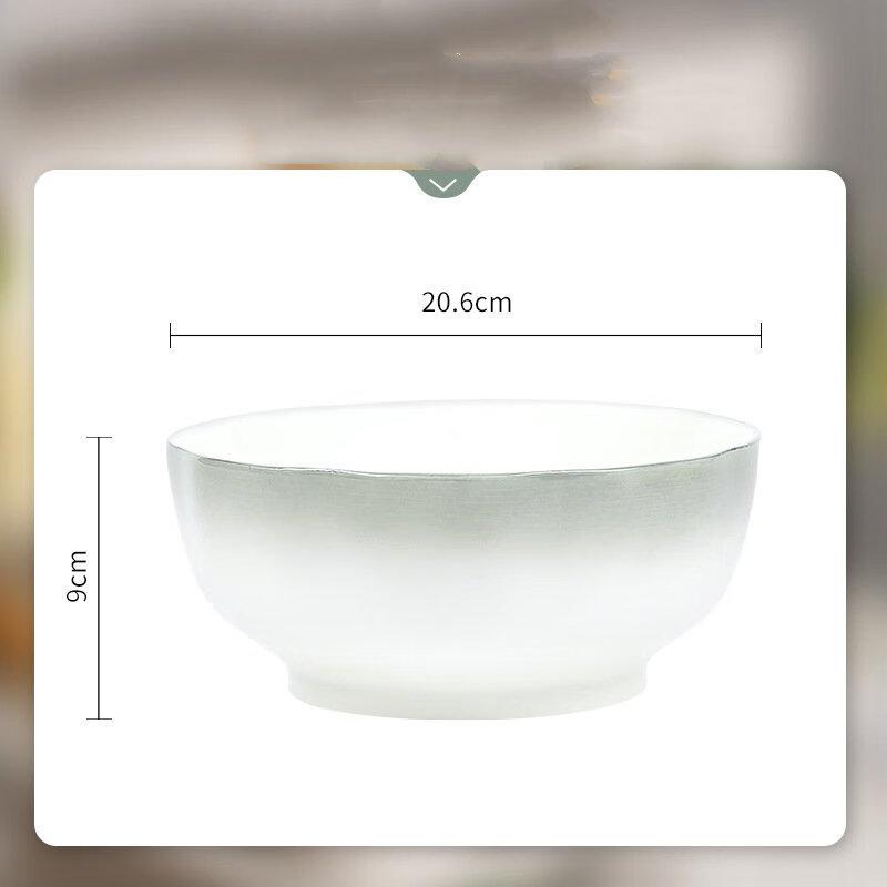 ZISIZ Light Cloud Ceramic Soup Bowl