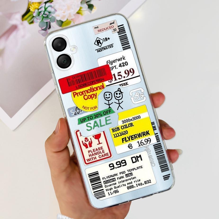 For Samsung Galaxy A06 Case SM-A065F New Luxury Painted Cover 6.7'' Soft Silicone Phone Case For Samsung A06 A 06 GalaxyA06 Bags