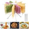 10 Rods Noodle Drying Stand Foldable Pasta Dryer Rack Fast Set-Up Noodle Hanging Rack for Hand Spaghetti Ramen Kitchen Gadget