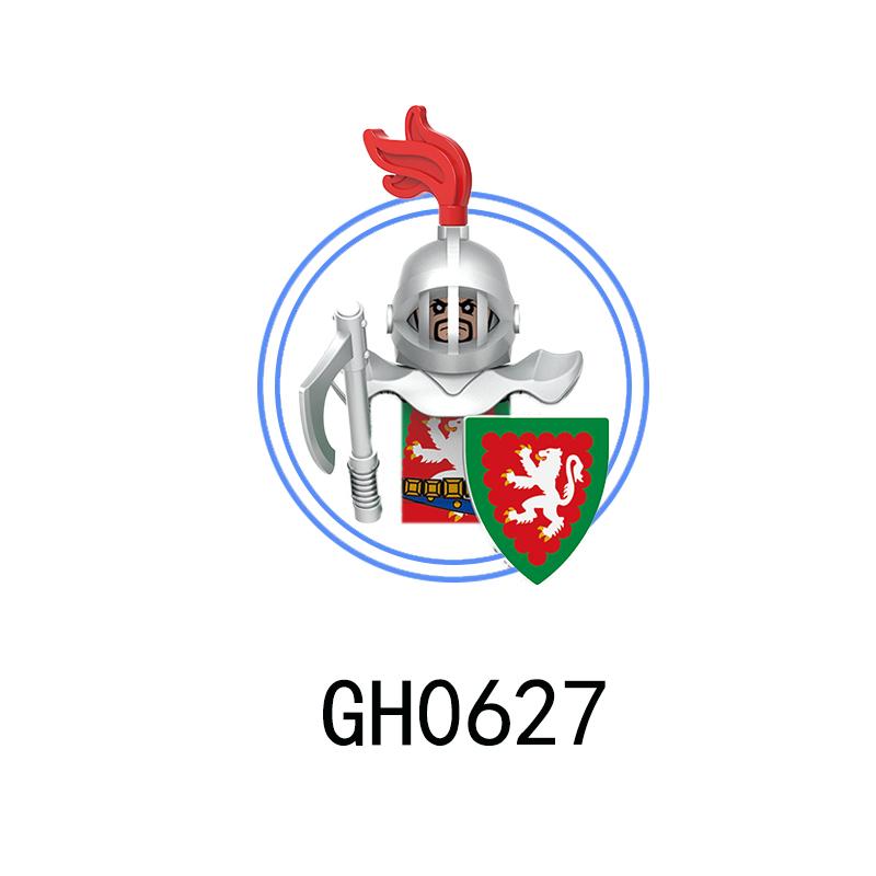 G0180 Medieval Soldiers Knights Mini Assembled Building Block Action Figures Toys