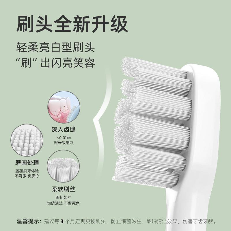 Soft-Toothbrush, bristled Tooth Flusher, Rechargeable, Fully Automatic, Universal Electric Toothbrush for Adults and Children, Ultrasonic