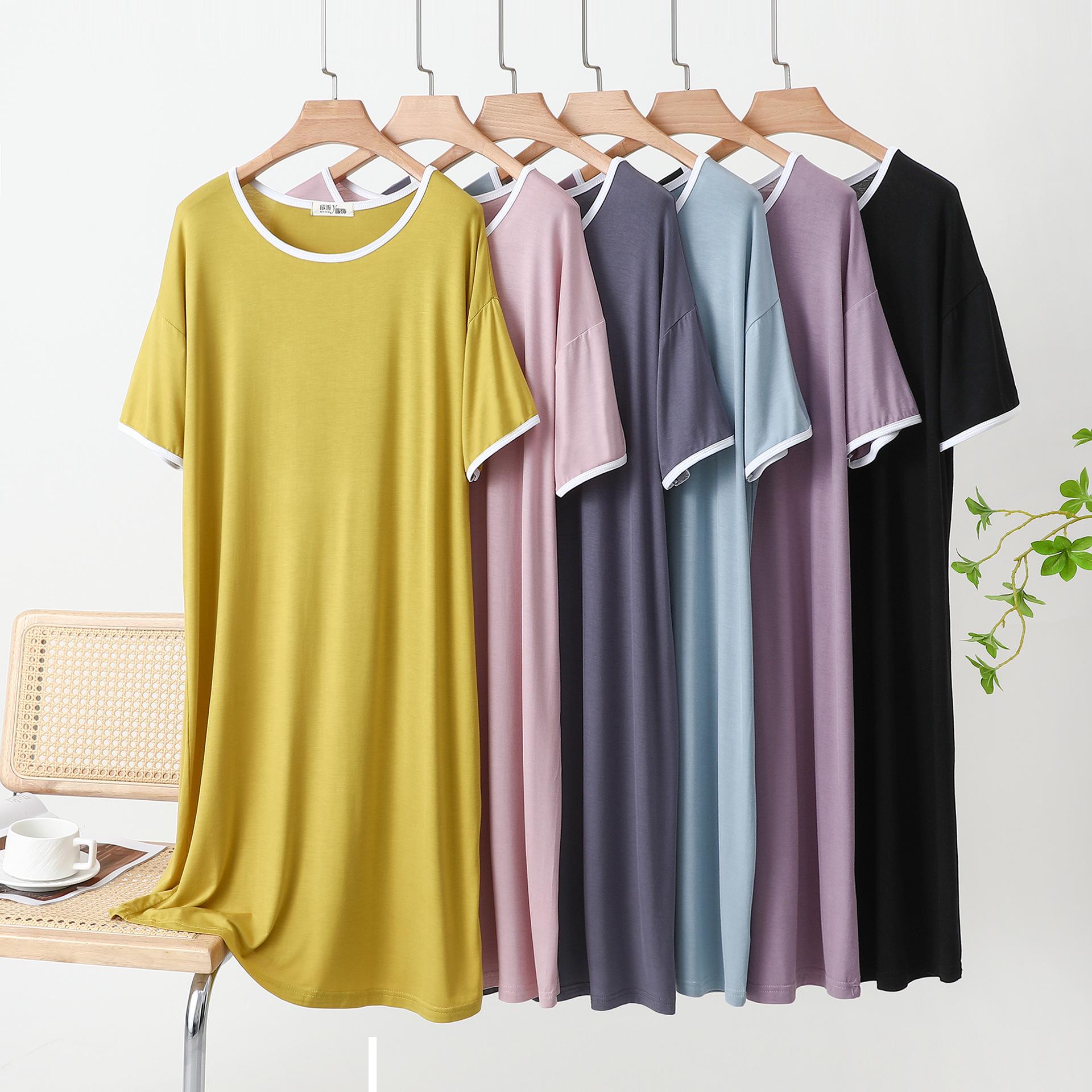 

Summer Beat Color Block Casual Plus Size Cotton Midi Dress One Size