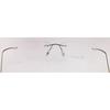 RSINC Rimless OD Light Weight Rectangular Unisex Eye Frame Non -Foldable | Frames for Fashion School & Sports 8801 49-18-138 (Gun Black