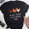Chicken Shirt, , , Funny Chicken Lover Gift, Cute Bird T-shirt, Chook Tshirt, Pet Hen Tee, Tops, Farmer, Farming, Homesteading