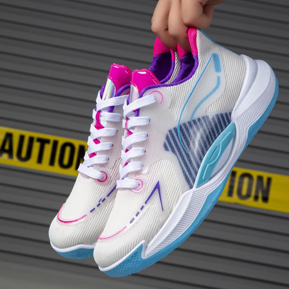Men's Shoes New Mesh Breathable Basketball Sports Shoes Sports Students Ultra-light Shock-absorbing Running Shoes