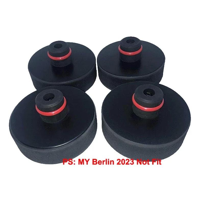 For Tesla Model 3/S/X Y Rubber Jack Pad Tool Chassis Jack Car Styling Accessories 4PCS Auto Black Jack Lift Point Pad Adapter