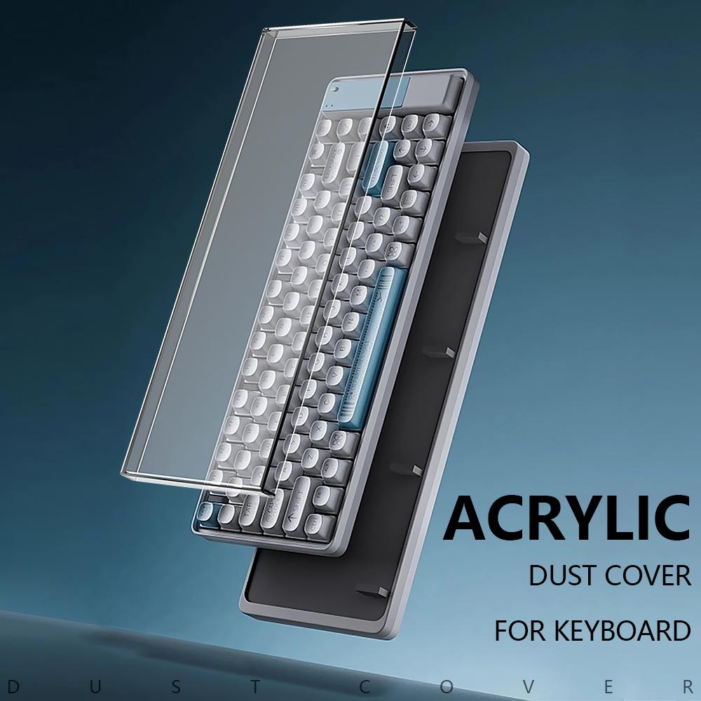 Akrylový kryt proti prachu pro mechanickou klávesnici Nová mechanická herní klávesnice 104 kláves Ochrana myši Průhledný kryt
