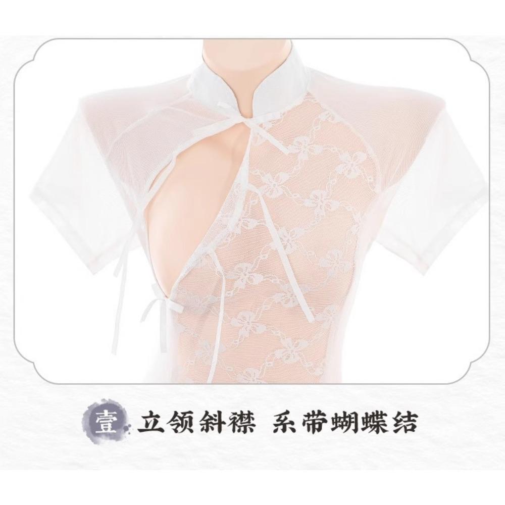 Domila's New Erotic Underwear Sexy Classical Cheongsam Pajamas Seduce Passion Bed Shame Pure Desire Robe