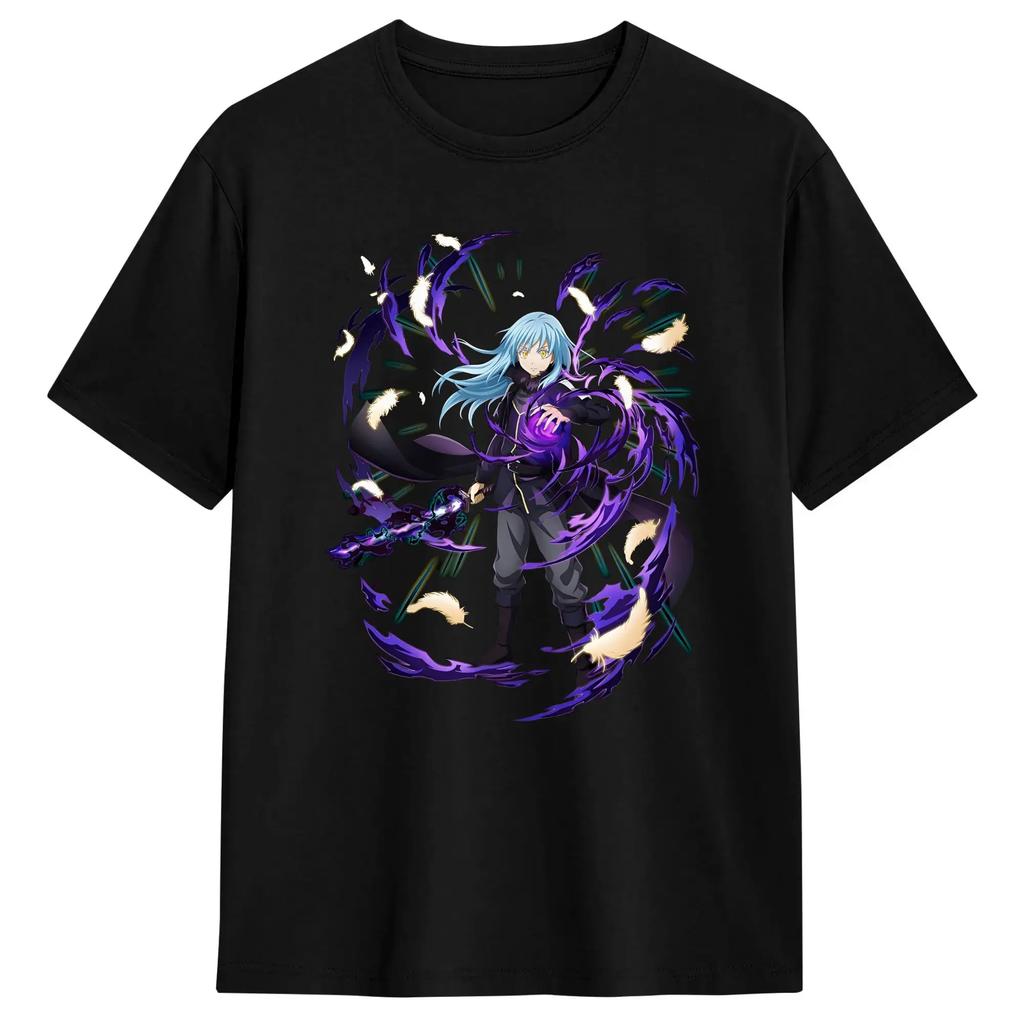 T-shirt da uomo Anime That Time I Got Reincarnated As A Slime T-shirt Novità Rimuru Tempest 2026 Estate Streetwear Abbigliamento in Cotone
