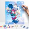 Disney Mickey Flower Paint By Number Kit Number Drawing Canvas DIY Picture Home Decor Disney Cartoon Painting Art Gift For Adults Wall Decor