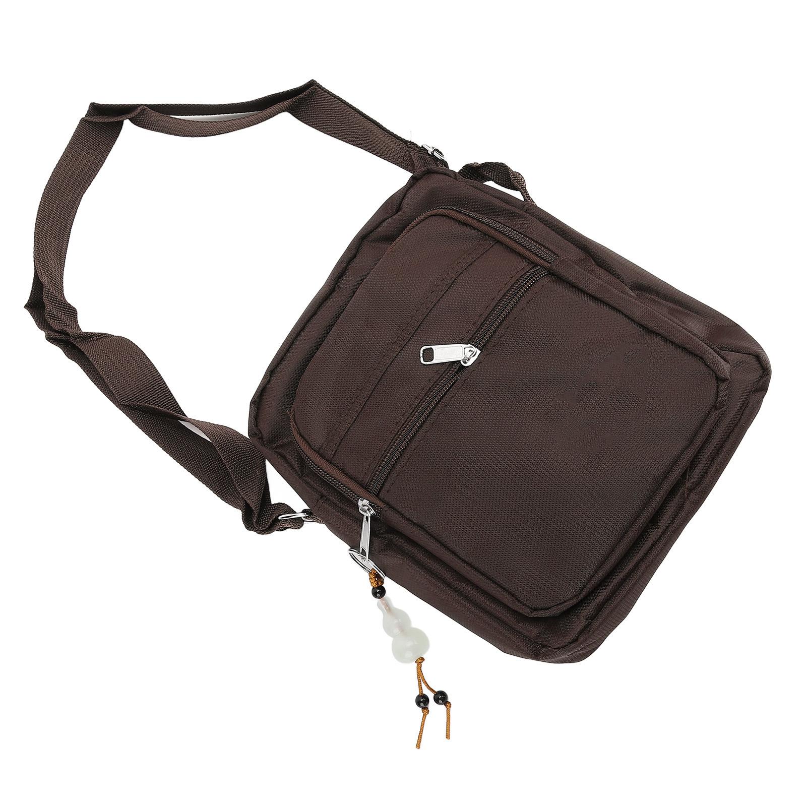 Men Shoulder Bag Fashion Casual Large Capacity Multi Layer Waterproof Oxford Cloth Men Sling Bag for Business School