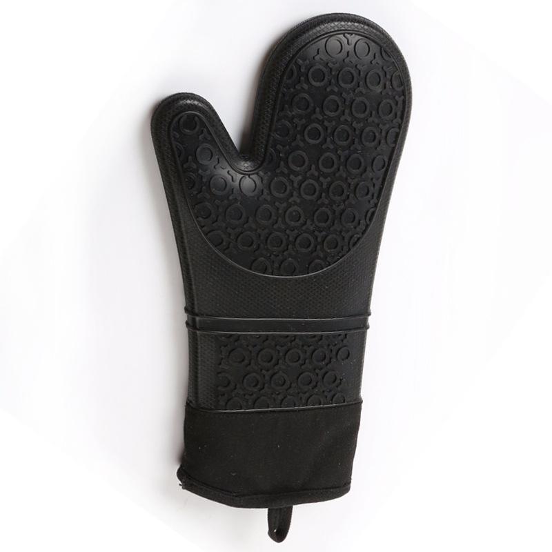 1/2Pcs Professional Oven Gloves Heat Resistant Silicone Gloves Oven Mitts Non-Slip Cooking Barbecue Gants With Soft Inner Lining