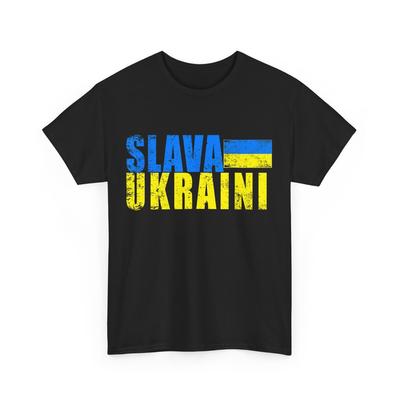 Oekraïne T-shirt, SLAVA UKRAINI Oekraïense Vlag Steun voor Oekraïne Shirt Unisex T-shirt