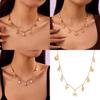 Schelp Hanger Ketting Met Legering Ketting Voor Dames Strand Mode