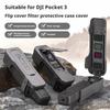 Protective Case For DJI Pocket 3 Flip Cover with 5 Filter Slots And Elastic Band Pocket 3 Accessories Anti-Scratch Cover