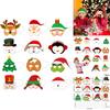 Snowman Reindeer Paper Masks Set With Festive Design For Christmas Events