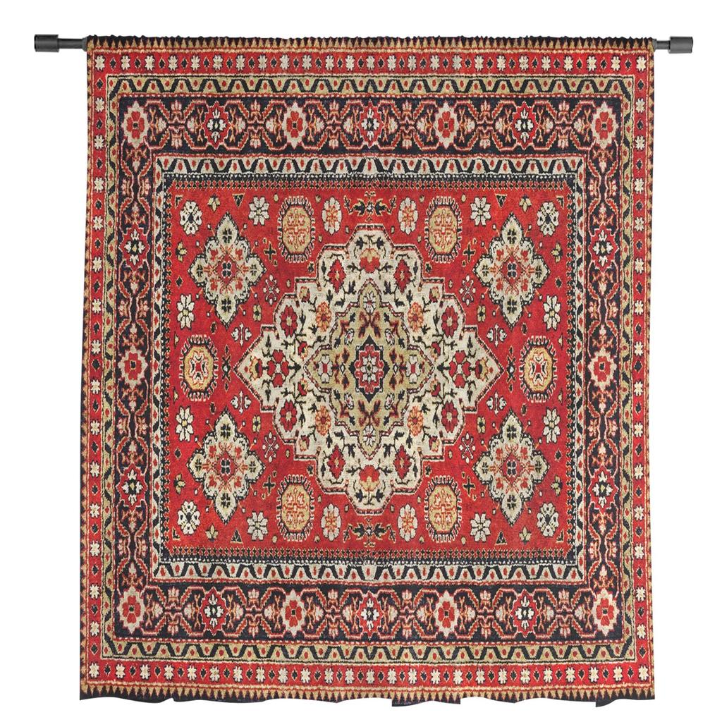 Vintage Flower Indian Bohemia Tulle Curtains For Living Room Sheer Curtain For Bedroom Christmas Blinds Voile Curtains