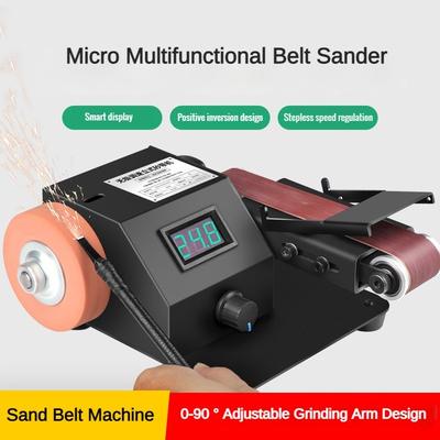 Kleine Multifunktions-Schleifbandmaschine Mini Tragbare Elektrische Poliermaschine Haushalt Tischschärfwerkzeug