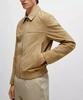 Men's Stylish Bomber Real Soft Jacket Biker Tan Suede Leather Stylish Handmade