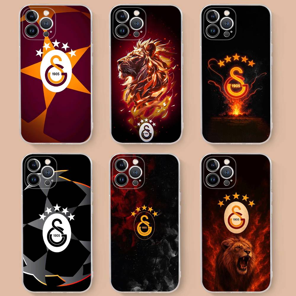 Coque de téléphone pour équipe de football Galatasaray Pour IPhone 17 16 15 14 13 12 11 Pro Max Plus Coque Souple Personnalisée DIY