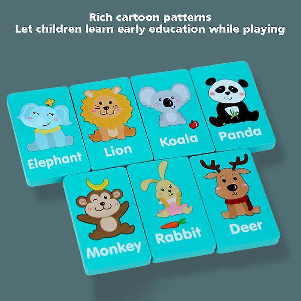 Giochi di Solitario in Legno, Domino, Gioco Puzzle per Bambini, Giochi da Tavolo, Scacchi