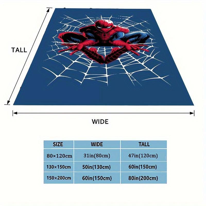 1pc Spider-Man Printing Blanket - Soft, All-Season Throw for Living Room, Bedroom,Personalized Gift with Adorable Cartoon Design