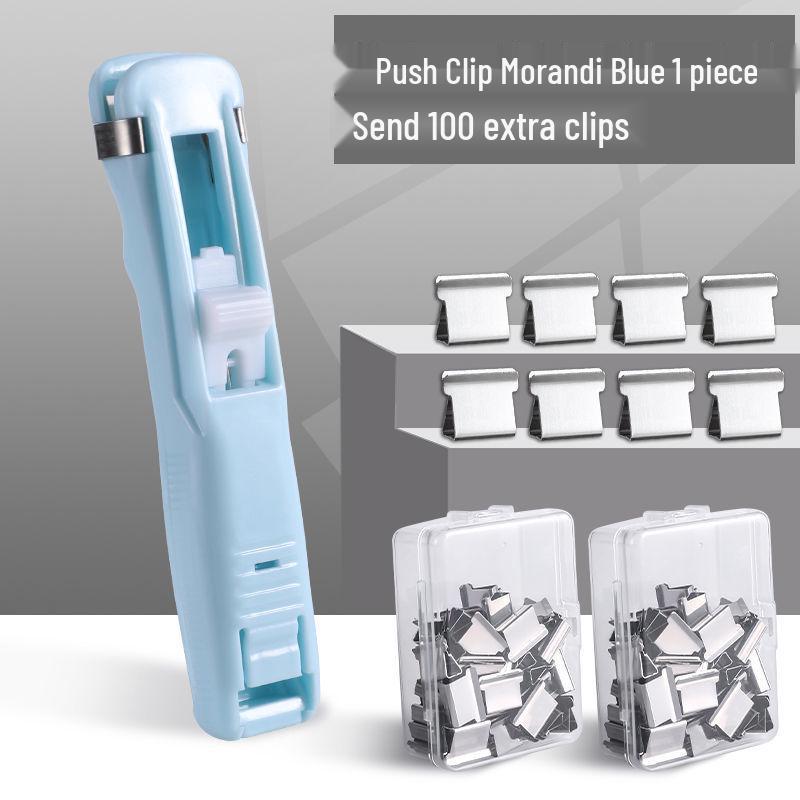 Push Clip Folder: Stationery Test Paper, Student Clip, Office File Binder, Book Fixer.