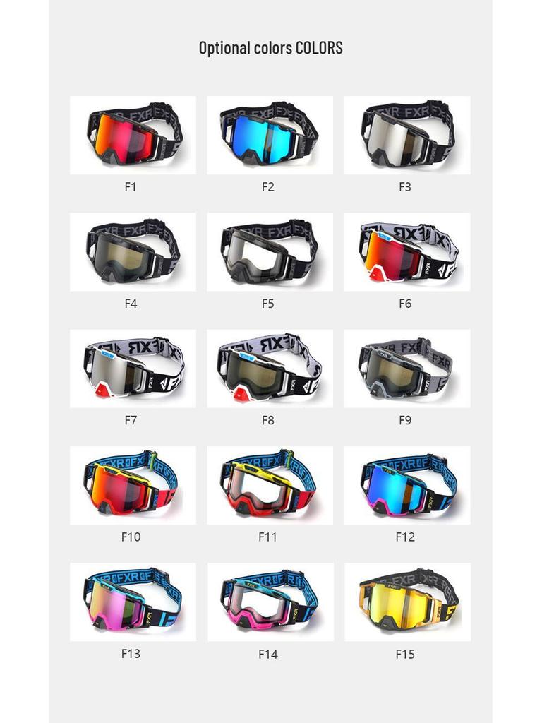 Neue FXR Doppelschicht-Anti-Fog-Brille für Offroad, Mountainbiking und Skifahren.