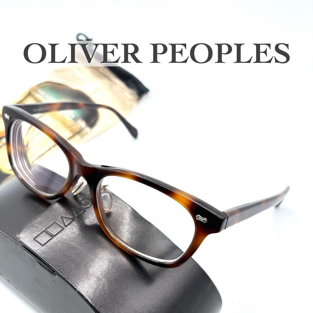 Used Oliver Peoples Kahane Glasses Tortoiseshell Wellington Case