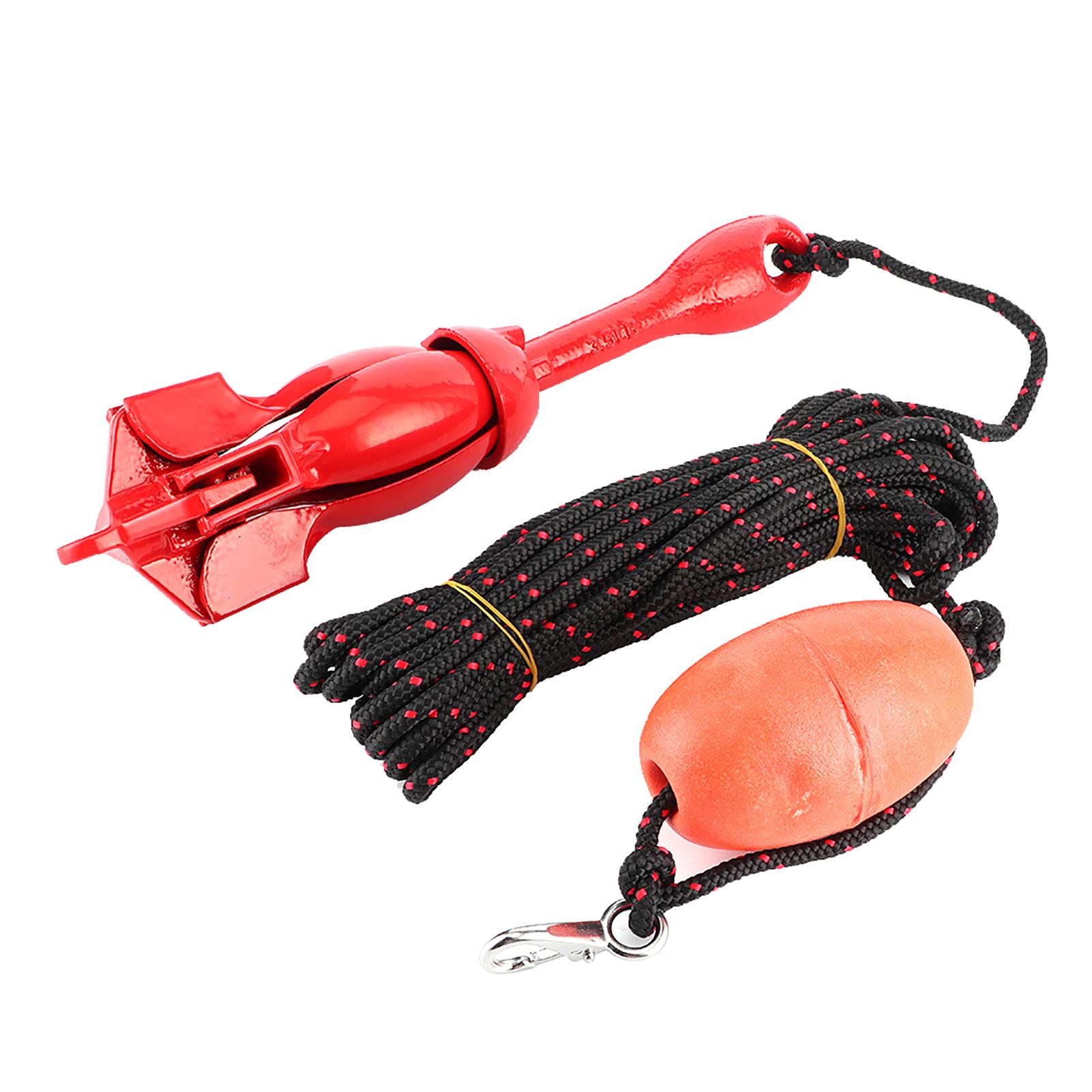 

Комплект складных якорей 3,5 фунта 1,5 кг Красный универсальный якорь из нержавеющей стали для лодок, яхт, каяков, каноэ